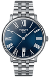Buy Shop Tissot Carson Premium Blue Dial Silver Steel Strap Watch for Men - T122.410.11.043.00 USA Online