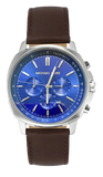Buy Shop Michael Kors Sullivan Quartz Blue Dial Brown Leather Strap Watch For Men - MK8996 USA Online