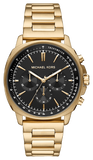 Buy Shop Michael Kors Sullivan Quartz Black Dial Gold Steel Strap Watch For Men - MK8969 USA Online