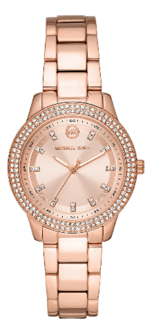 Buy Shop Michael Kors Tibby Pave Rose Gold Dial Rose Gold Steel Strap Watch for Women - MK1058 USA Online