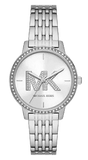 Buy Shop Michael Kors Melissa Quartz Silver Dial Silver Steel Strap Watch for Women - MK1055 USA Online
