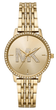 Buy Shop Michael Kors Melissa Pave Gold Dial Gold Steel Strap Watch for Women - MK4371 USA Online