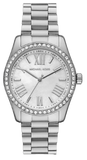 Buy Shop Michael Kors Lexington Crystals Mother of Pearl White Dial Silver Steel Strap Watch for Women - MK1087 USA Online