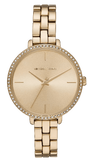 Buy Shop Michael Kors Charley Three-Hand Quartz Gold Dial Gold Steel Strap Watch for Women - MK4399 USA Online