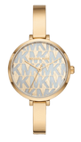 Buy Shop Michael Kors Naia Quartz Gold Dial Gold Steel Strap Watch for Women - MK4687 USA Online