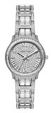 Buy Shop Michael Kors Sage Pavé Crystals Silver Dial Silver Steel Strap Watch for Women - MK4825LE USA Online