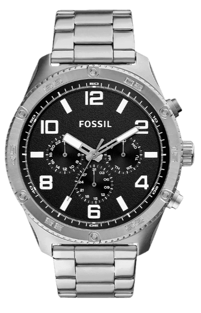 Buy Shop Fossil Brox Multifunction Black Dial Silver Steel Strap Watch for Women - BQ2797 USA Online