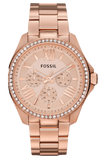 Buy Shop Fossil Cecile Rose Gold Dial Rose Gold Steel Strap Watch for Women - AM4483 USA Online