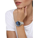 Buy Shop Michael Kors Lauryn Blue Dial Silver Steel Strap Watch for Women - MK3720 USA Online