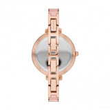 Buy Shop Michael Kors Jaryn Analog Gold Dial Pink Steel Strap Watch For Women - MK4343 USA Online