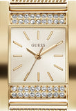 Buy Shop Guess Nouveau Diamonds Gold Dial Gold Mesh Bracelet Watch for Women - W0127L2 USA Online