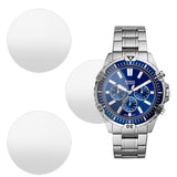 Buy Shop Fossil Garrett Chronograph Blue Dial Silver Steel Strap Watch for Men - FS5623 USA Online