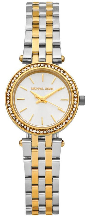 Buy Shop Michael Kors Darci White Dial Two Tone Steel Strap Watch for Women - MK3323 USA Online