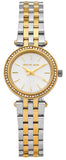 Buy Shop Michael Kors Darci White Dial Two Tone Steel Strap Watch for Women - MK3323 USA Online