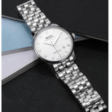 Buy Shop Mido Baroncelli II Automatic White Dial Silver Steel Strap Watch For Men - M8600.4.26.1 USA Online