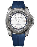 Buy Shop Tommy Hilfiger Windsurf White Dial Blue Rubber Strap Watch for Men - 1791113 USA Online