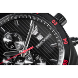 Buy Shop Emporio Armani Sportivo Chronograph Black Dial Red Leather Strap Watch For Men - AR5918 USA Online