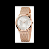 Buy Shop Calvin Klein Minimal White Dial Rose Gold Mesh Bracelet Watch for Women - K3M22626 USA Online