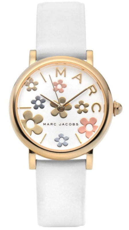 Buy Shop Marc Jacobs Roxy White Dial White Leather Strap Watch for Women - MJ1607 USA Online