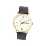 Marc Jacobs Fergus Silver Dial Black Leather Strap Watch for Men - MBM5081