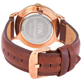 Buy Shop Daniel Wellington Dapper St Mawes White Dial Brown Leather Strap Watch For Men - DW00100083 USA Online