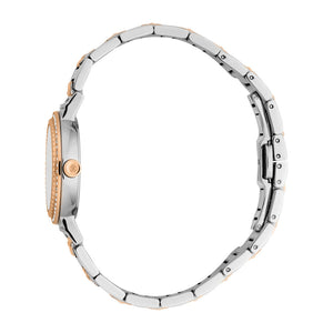Just Cavalli Glam Silver Dial Two Tone Steel Strap Watch for Women - RC5L098M0075