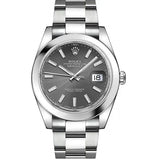 Buy Shop Rolex Datejust 41 Oyster Grey Dial Oystersteel Strap Watch for Men - M126300-0007 USA Online