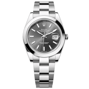 Buy Shop Rolex Datejust 41 Oyster Grey Dial Oystersteel Strap Watch for Men - M126300-0007 USA Online