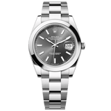 Buy Shop Rolex Datejust 41 Oyster Grey Dial Oystersteel Strap Watch for Men - M126300-0007 USA Online