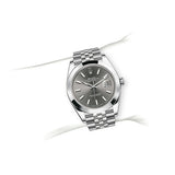 Buy Shop Rolex Datejust 41 Oyster Grey Dial Silver Oystersteel Bracelet Watch for Men - M126300-0008 USA Online