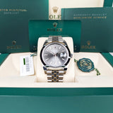 Buy Shop Rolex Datejust 41 Oyster Grey Dial Silver Oystersteel Bracelet Watch for Men - M126300-0008 USA Online