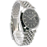 Buy Shop Rolex Datejust 41 Oyster Grey Dial Silver Oystersteel Bracelet Watch for Men - M126300-0008 USA Online
