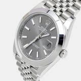 Buy Shop Rolex Datejust 41 Oyster Grey Dial Silver Oystersteel Bracelet Watch for Men - M126300-0008 USA Online