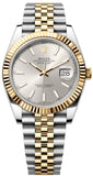 Buy Shop Rolex Datejust 41 Silver Dial Two Tone Oystersteel & Yellow Gold Jubilee Bracelet Watch for Men - M126333-0002 USA Online