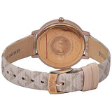 Buy Shop Emporio Armani Kappa Quartz Rose Gold Dial Pink Leather Strap Watch For Women - AR11010 USA Online