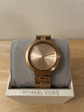 Buy Shop Michael Kors Garner Quartz Rose Gold Dial Rose Gold Steel Strap Watch For Women - MK6409 USA Online