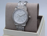 Buy Shop Michael Kors Tibby Chronograph Silver Dial Silver Steel Strap Watch For Women - MK7294 USA Online