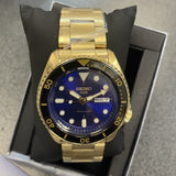 Buy Shop Seiko 5 Sports US Special Edition Automatic Blue Dial Gold Steel Strap Watch For Men - SRPK20 USA Online