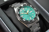 Buy Shop Seiko 5 Sports SKX Midi Automatic Teal Dial Silver Steel Strap Watch For Men - SRPK33K1 USA Online