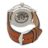 Buy Shop Fossil Townsman Automatic Skeleton Blue Dial Brown Leather Strap Watch for Men - ME3154 USA Online