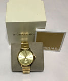Buy Shop Michael Kors Jaryn Analog Quartz Gold Dial Gold Steel Strap Watch For Women - MK3500 USA Online