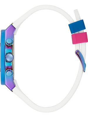 Buy Shop Guess Athena White Dial White Rubber Strap Watch for Women - GW0030L6 USA Online