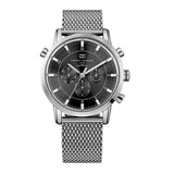 Buy Shop Tommy Hilfiger Harrison Quartz Grey Dial Silver Mesh Bracelet Watch for Men - 1790877 USA Online