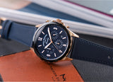 Buy Shop Fossil Forrester Chronograph Blue Dial Blue Leather Strap Watch for Men - FS5814 USA Online