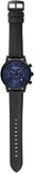 Buy Shop Emporio Armani Luigi Analog Blue Dial Black Leather Strap Watch For Men - AR11351 USA Online