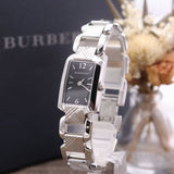 Buy Shop Burberry Signature Quartz Black Dial Silver Steel Strap Watch for Women - BU4210 USA Online