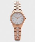 Buy Shop Michael Kors Runway Mercer Mother of Pearl White Dial Two Tone Steel Strap Watch For Women - MK6674 USA Online