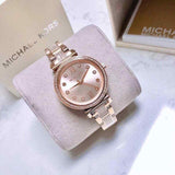 Buy Shop Michael Kors Sofie Quartz Rose Gold Dial Rose Gold Steel Strap Watch For Women - MK3882 USA Online