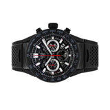 Buy Shop Tag Heuer Carrera Automatic Chronograph Black Dial Black Rubber Strap Watch for Men - CBG2A90.FT6173 USA Online