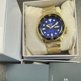 Buy Shop Seiko 5 Sports US Special Edition Automatic Blue Dial Gold Steel Strap Watch For Men - SRPK20 USA Online